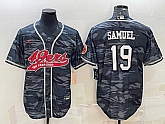 Men's San Francisco 49ers #19 Deebo Samuel Grey Camo With Patch Cool Base Stitched Baseball Jersey,baseball caps,new era cap wholesale,wholesale hats
